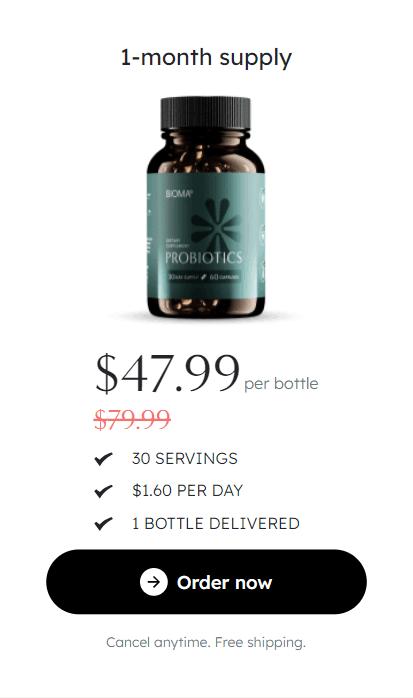 Bioma 1 Bottle - 30 Day Supply